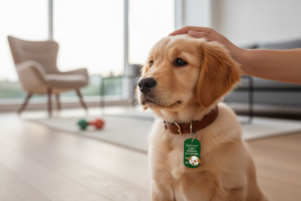 Targhetta golden retriever personalizzata