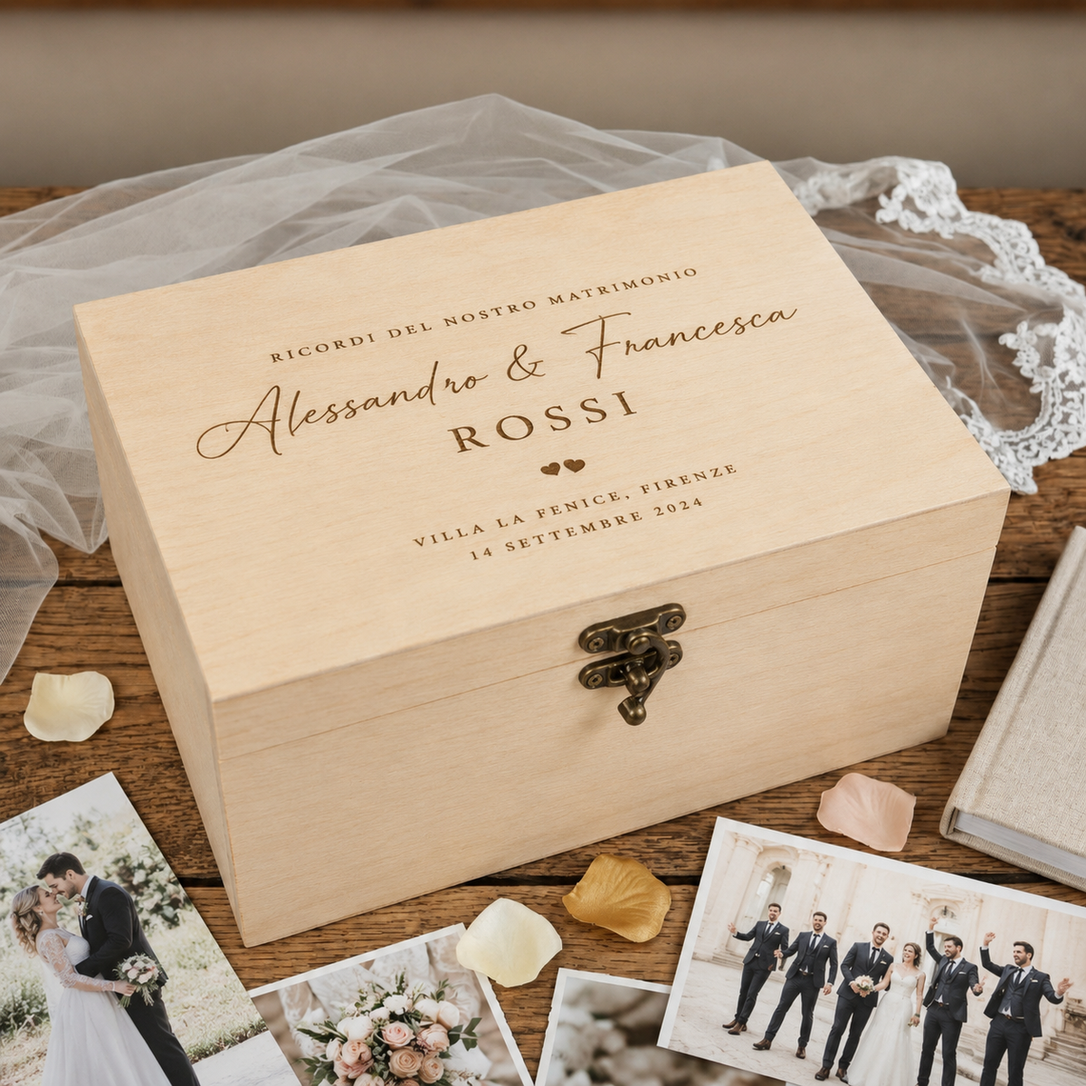 Scatola ricordo matrimonio